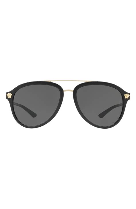 rock icons 58mm aviator sunglasses versace|Versace Rock Icons 58mm Aviator Sunglasses .